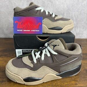 NEW Jordan 4 RM Ironstone Size 12C Preschool FQ7936-022 Brown Youth Shoes Rare